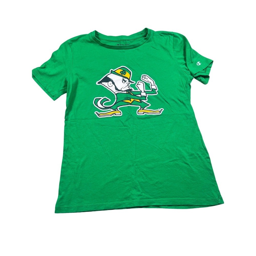 Notre Dame Fighting Irish Champion Women S Green Graphic T Shirt NCAA Football